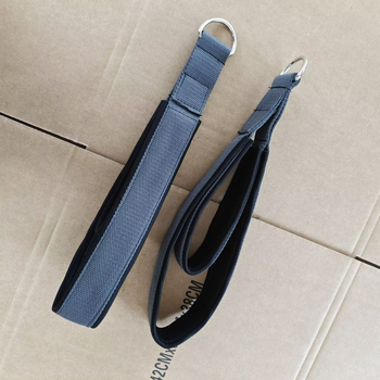 Curea de întindere pentru yoga cu inel dublu, cataramă pentru gleznă și mâner, material poliester-bumbac, brand Yufengfit