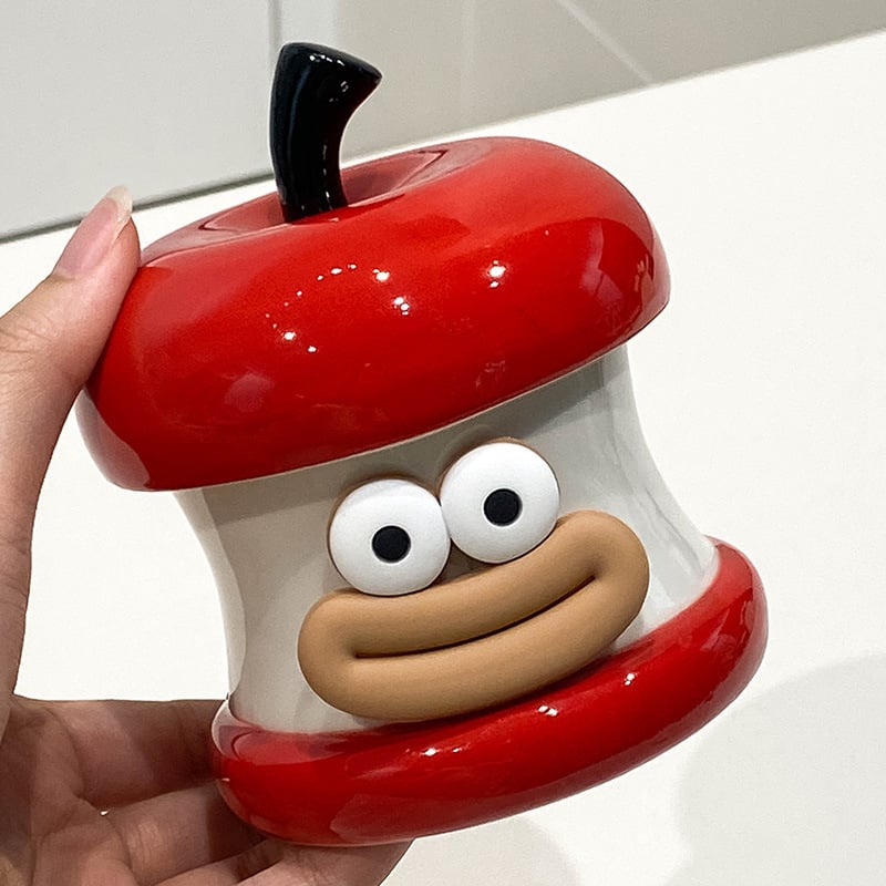 Scrumieră ceramică, stil desen animat, pentru decorare și depozitare, 1 bucată