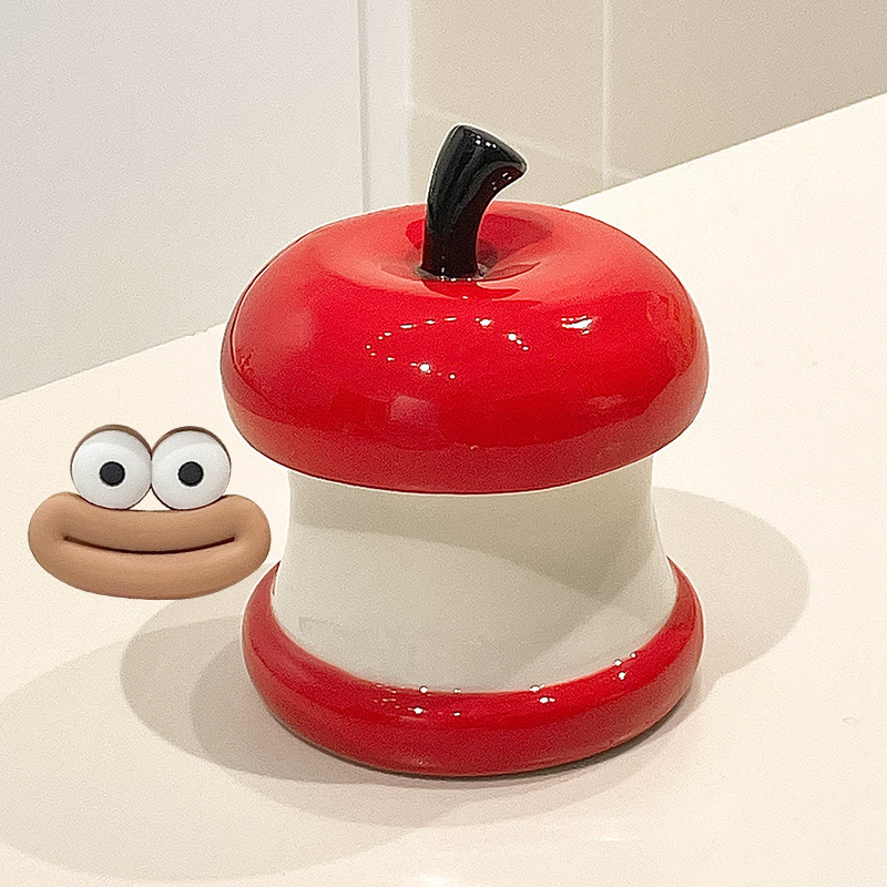 Scrumieră ceramică, stil desen animat, pentru decorare și depozitare, 1 bucată