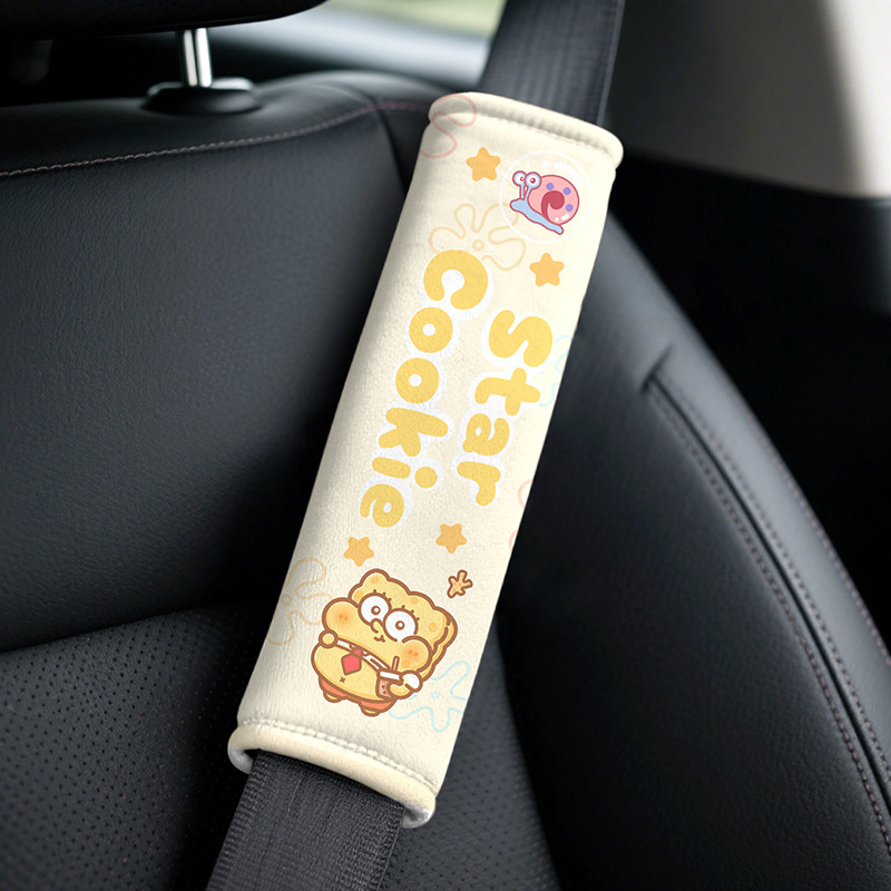 Set jastuka za auto sigurnosni pojas — cartoon dizajn, materijal pamuk velur, 30 g, magična naljepnica, broj artikla: Shoulder Pad