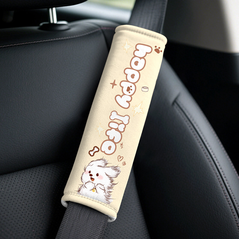 Set jastuka za auto sigurnosni pojas — cartoon dizajn, materijal pamuk velur, 30 g, magična naljepnica, broj artikla: Shoulder Pad