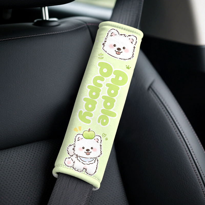 Set jastuka za auto sigurnosni pojas — cartoon dizajn, materijal pamuk velur, 30 g, magična naljepnica, broj artikla: Shoulder Pad