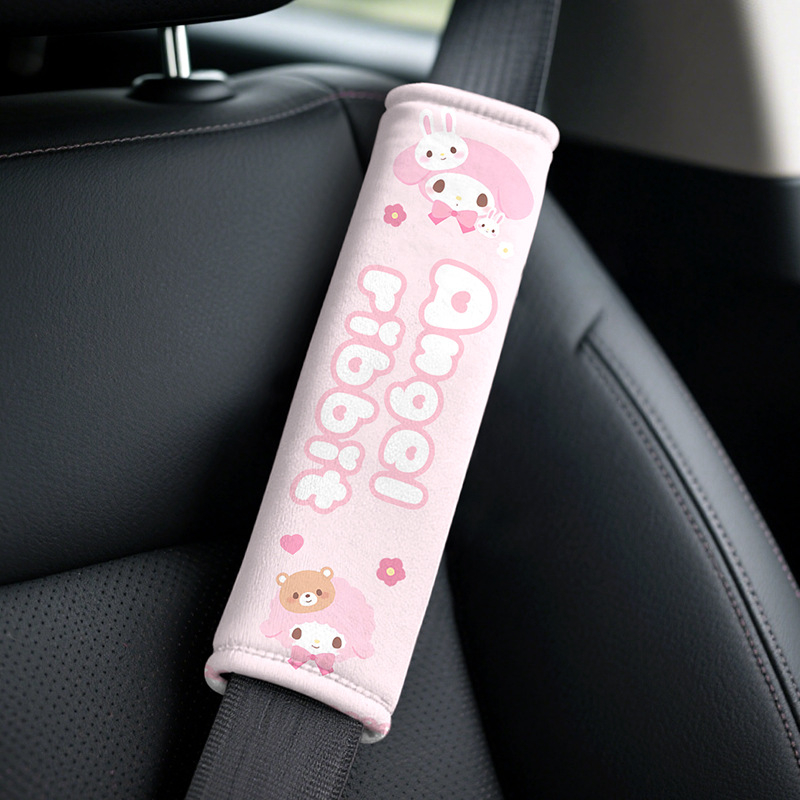Set jastuka za auto sigurnosni pojas — cartoon dizajn, materijal pamuk velur, 30 g, magična naljepnica, broj artikla: Shoulder Pad