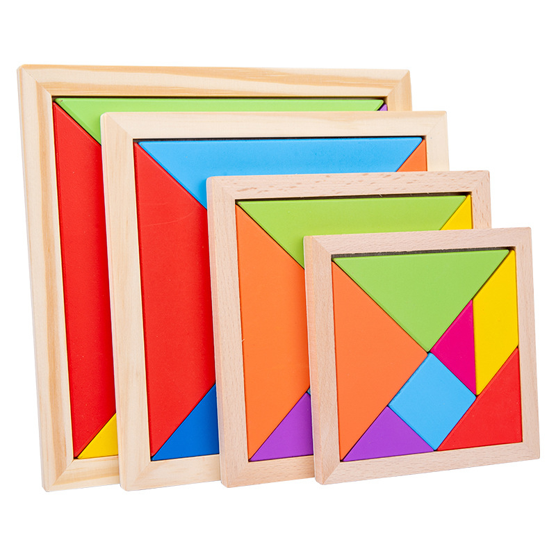 Drveni puzzle-panel za predškolce, 4–6 godina, blister pakiranje, prilagodljiva obrada