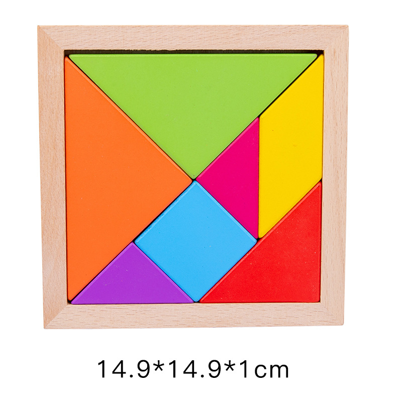 Drveni puzzle-panel za predškolce, 4–6 godina, blister pakiranje, prilagodljiva obrada