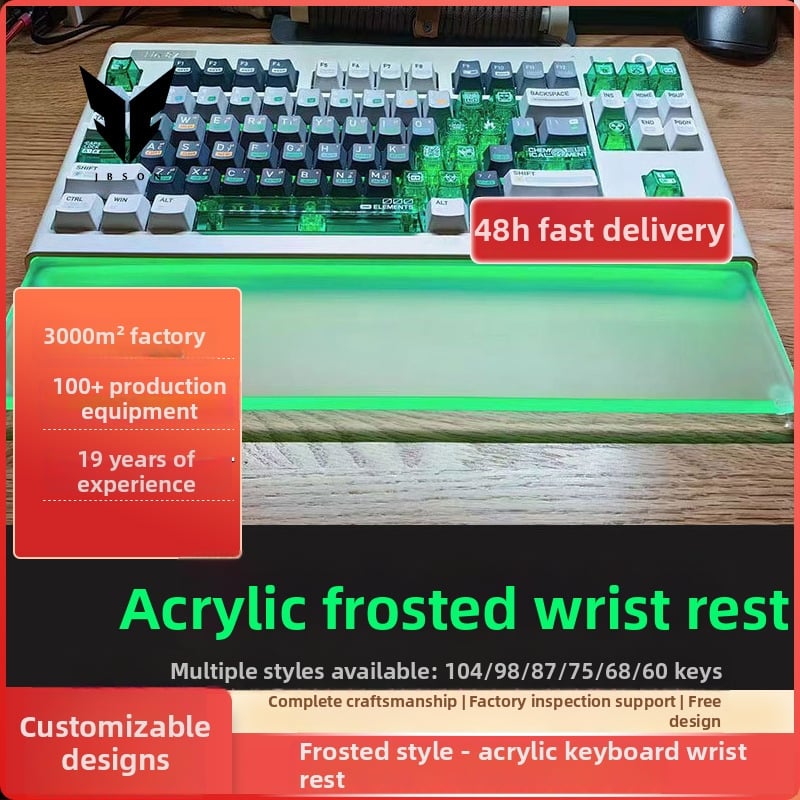 Ακρυλικό μαξιλάρι καρπού, μοντέλο ST01, μονοπλευτικό, αντιολισθητικό, εύκολο στον καθαρισμό