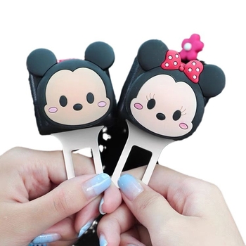 Produžni sigurnosni pojas automobila s interfejsnom umetkom od nehrđajućeg čelika i ABS-a, model KK004, bez logotipa