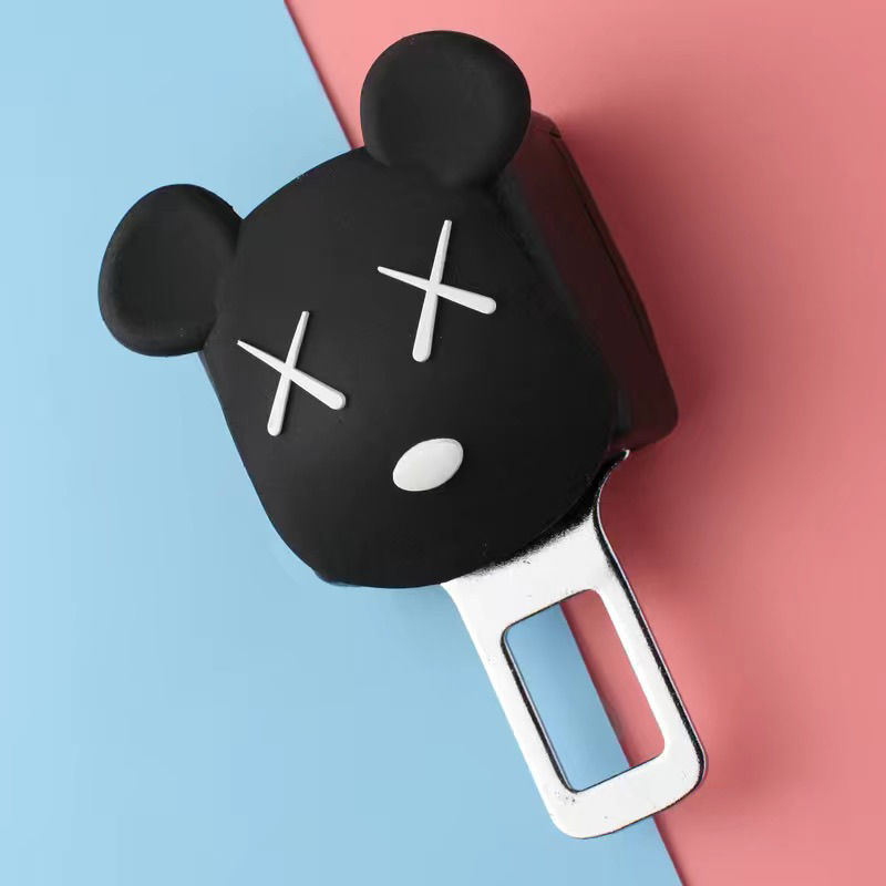 Produžni sigurnosni pojas automobila s interfejsnom umetkom od nehrđajućeg čelika i ABS-a, model KK004, bez logotipa