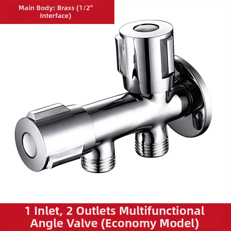 Meďový uholný ventil WSY-200583 pre toaletu, umývadlo a kuchynský faucet — in-wall a závitové pripojenie, prevádzkový tlak 1.0 MPa