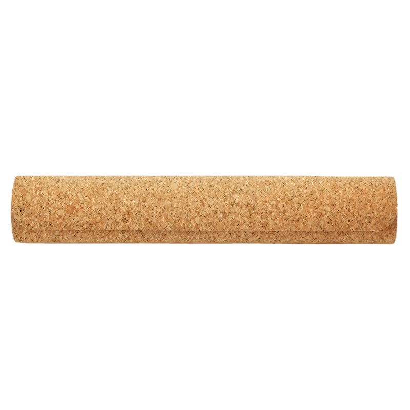 Joga podloga od kore i gume, 4 mm debljina, 2,3 kg, jednofarbna, protuklizna, Leo marka