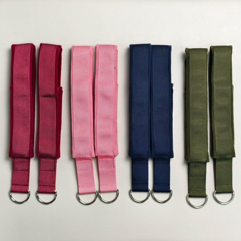 Jóga nyújtó pánt kettős gyűrűkkel — Yufengfit, nylon polár fleece anyag, jóga kiegészítő edzéshez