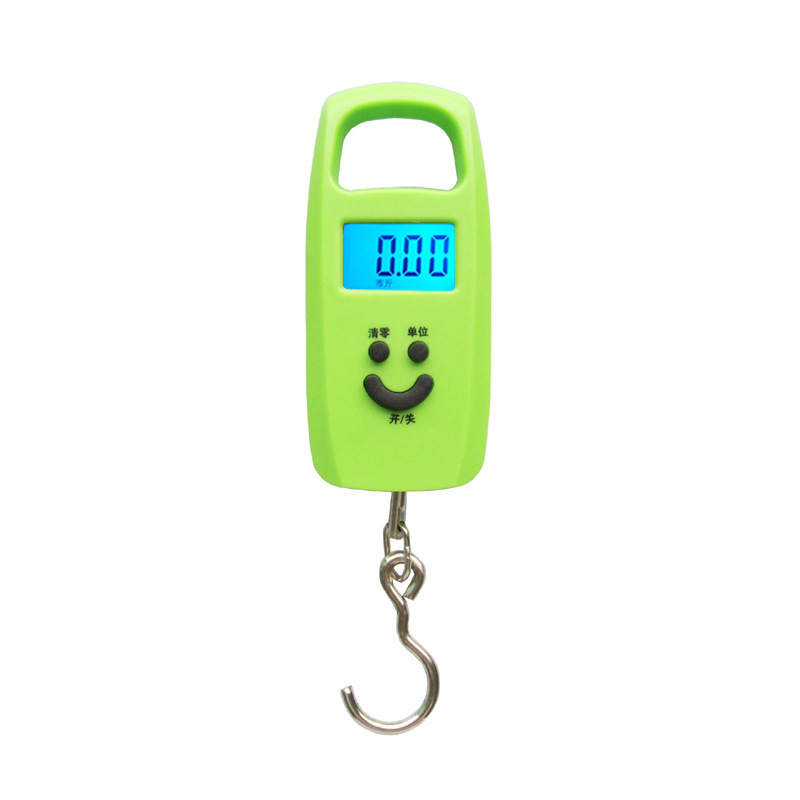 Prijenosna ručna elektronička vaga s kukom, kapacitet 50 kg, rezolucija 10 g, model 802, LCD s pozadinskim osvjetljenjem