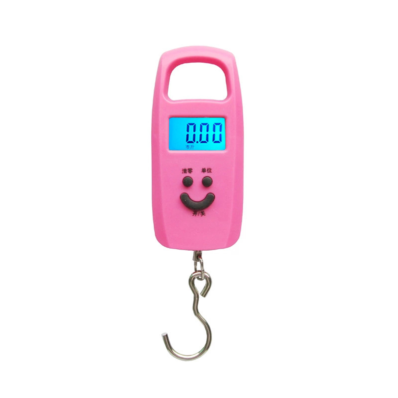 Prijenosna ručna elektronička vaga s kukom, kapacitet 50 kg, rezolucija 10 g, model 802, LCD s pozadinskim osvjetljenjem