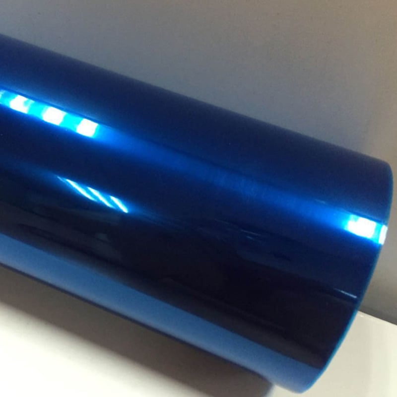 PVC филм за фарове на автомобил, гланцова карта шарка, пропускливост 90%, дебелина 0.2 мм, монтаж с лепило