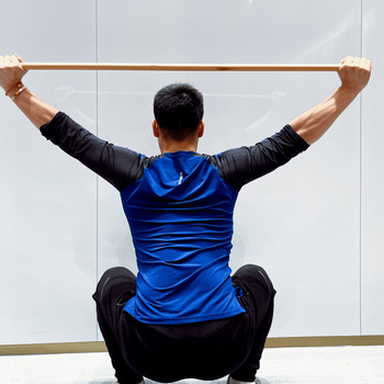 Štap za trening joge/pilates od bukova drveta za poravnavanje kralježnice — drveni fitness štap, pomoć za jogu, šifra F97j9jm8s6tt5s