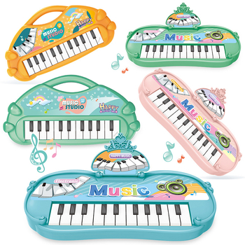 Dječji elektronički organ-igračka, 13 tipki, višefunkcionalan, interaktivni obrazovni glazbeni instrument, plastika, za djecu 4–6 godina