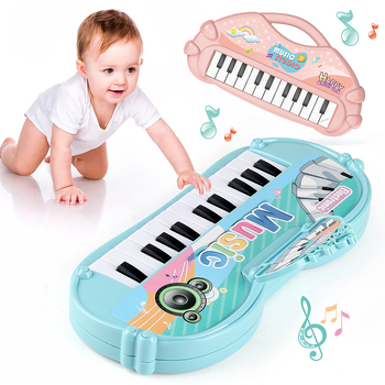 Dječji elektronički organ-igračka, 13 tipki, višefunkcionalan, interaktivni obrazovni glazbeni instrument, plastika, za djecu 4–6 godina