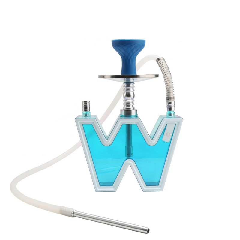 Set za shisha od plastike i akrila s LED svjetlom, W-dizajn za bar/KTV (kutija s 8 kom.)