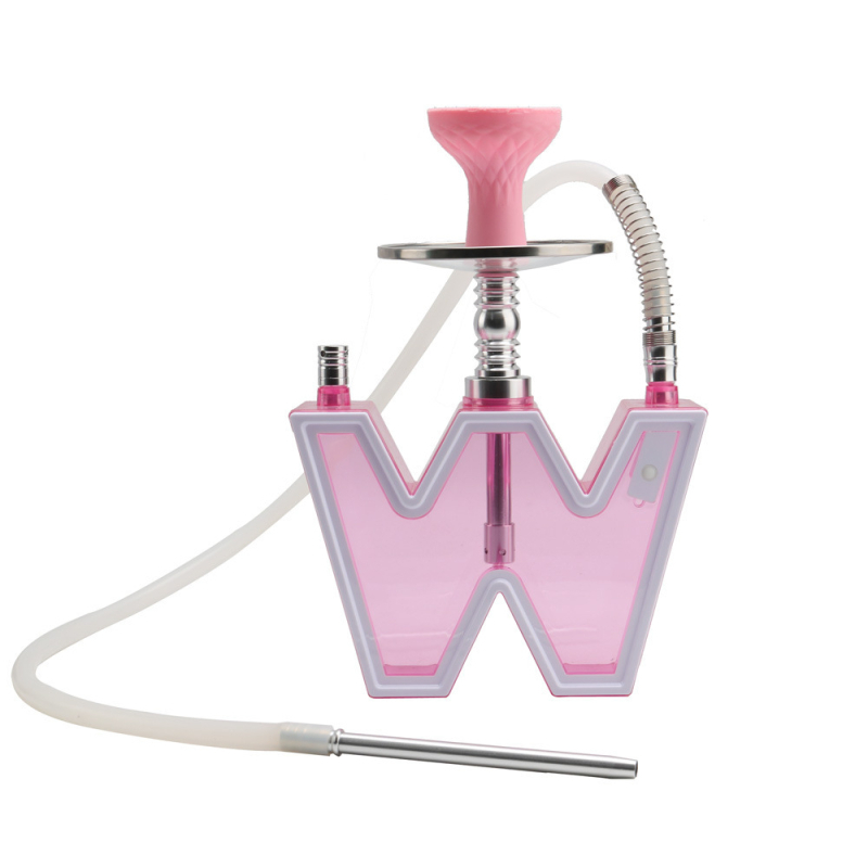 Set za shisha od plastike i akrila s LED svjetlom, W-dizajn za bar/KTV (kutija s 8 kom.)