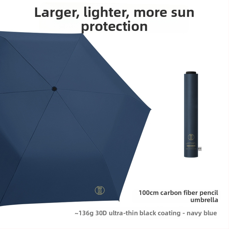 136 g ultra lagan kišobran od karbonskih vlakana, sklopivi, 100 cm, UPF 50+, za žene