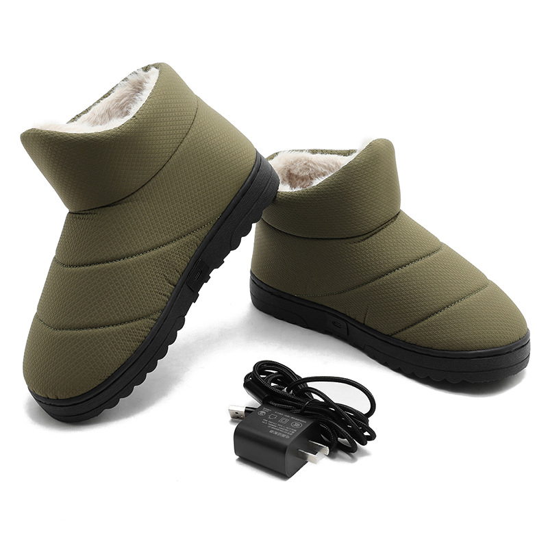 Električne grijane papuče, unisex, USB napajanje, zimske kućne cipele