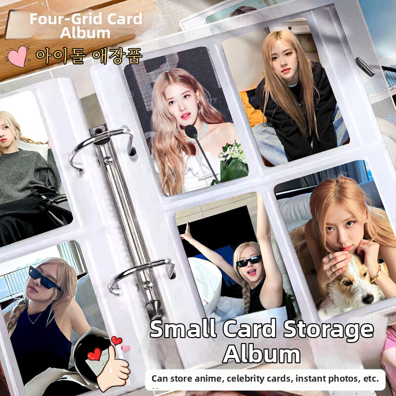 Sihe Culture Fotoalbum s voľnými listami a PP obalom, priehľadné karty, 20 vnútorných strán, Číslo D04