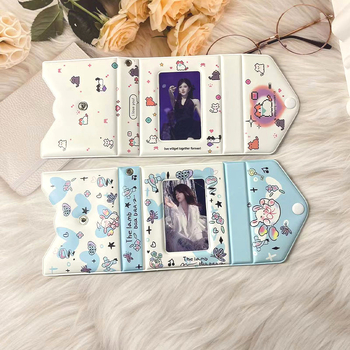 Ins stil crtani fotoalbum s PVC kućištem, 32 pretinaca za kartice, otisnut logotip, mogućnost prilagodbe