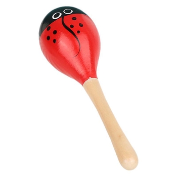 Drveni šejker za pijesak (Orffov instrument) – dvostruko glavom, unisex, za djecu 4–6 godina