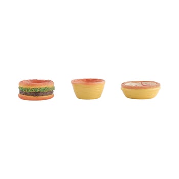 Pepeljara s temom Tart od jaja, burger i pizza, slatka dekorativna figura za dnevni boravak od smole (Materijal: Smola; Marka: Ding ni; Stil: Slatko; Poklon: Ne)