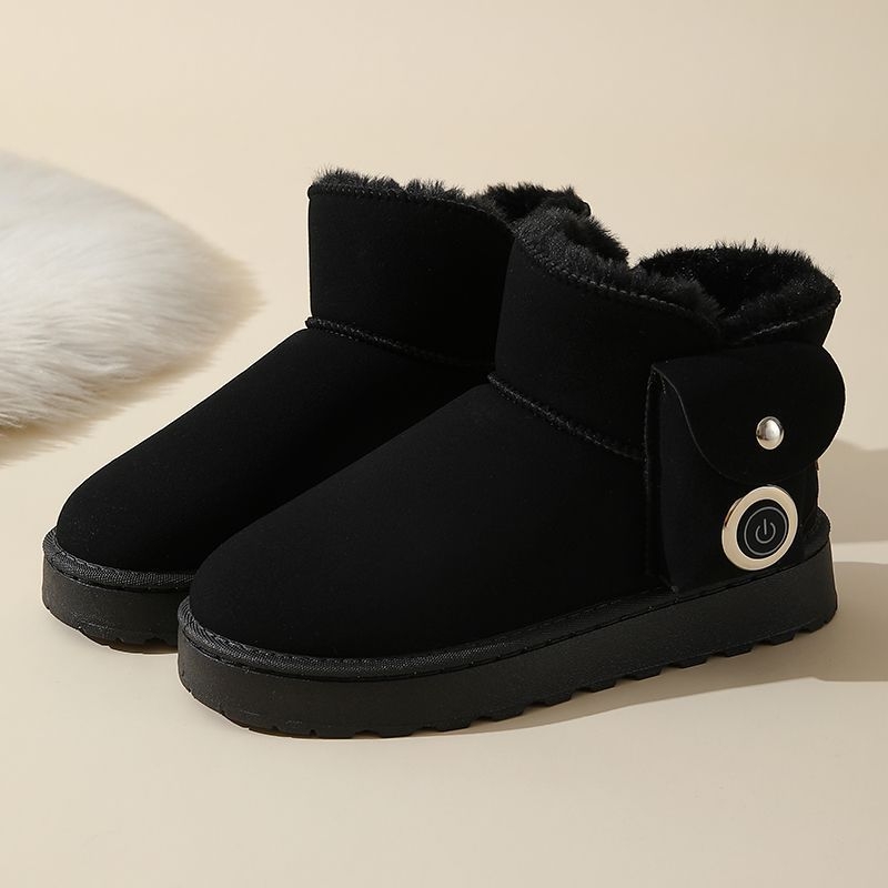 USB-os fűtésű férfi cipő – valódi bőr felsőrész, PVC talp, készleten