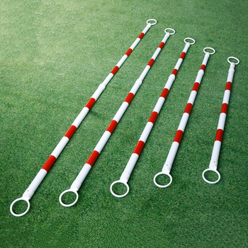 STEAKY Futball-edzés jelzőrúda – teleszkópos keresztrúd, reflektív felülettel, PVC, testreszabható