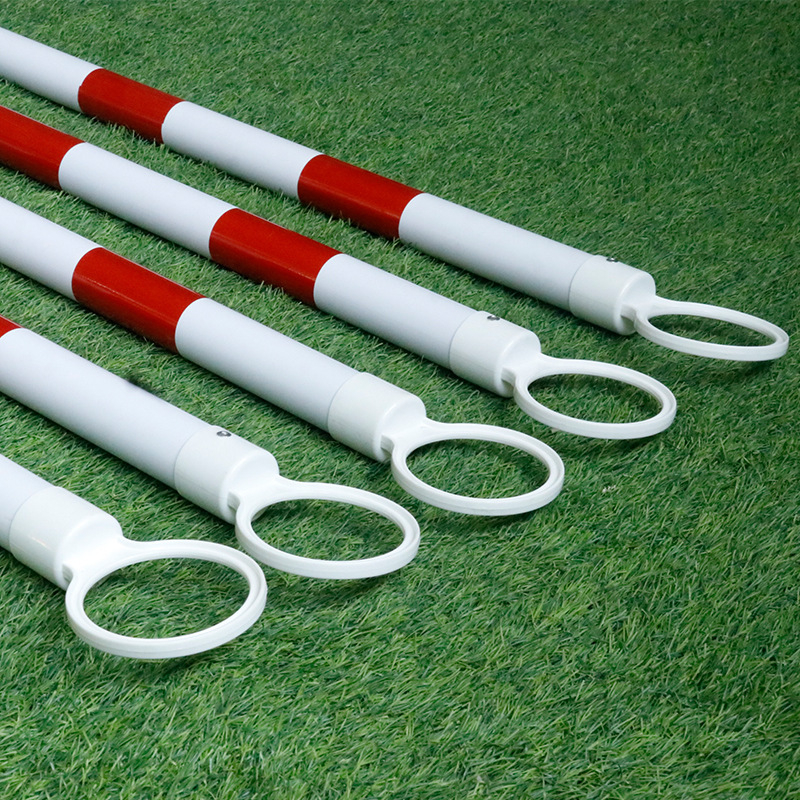 STEAKY Futball-edzés jelzőrúda – teleszkópos keresztrúd, reflektív felülettel, PVC, testreszabható