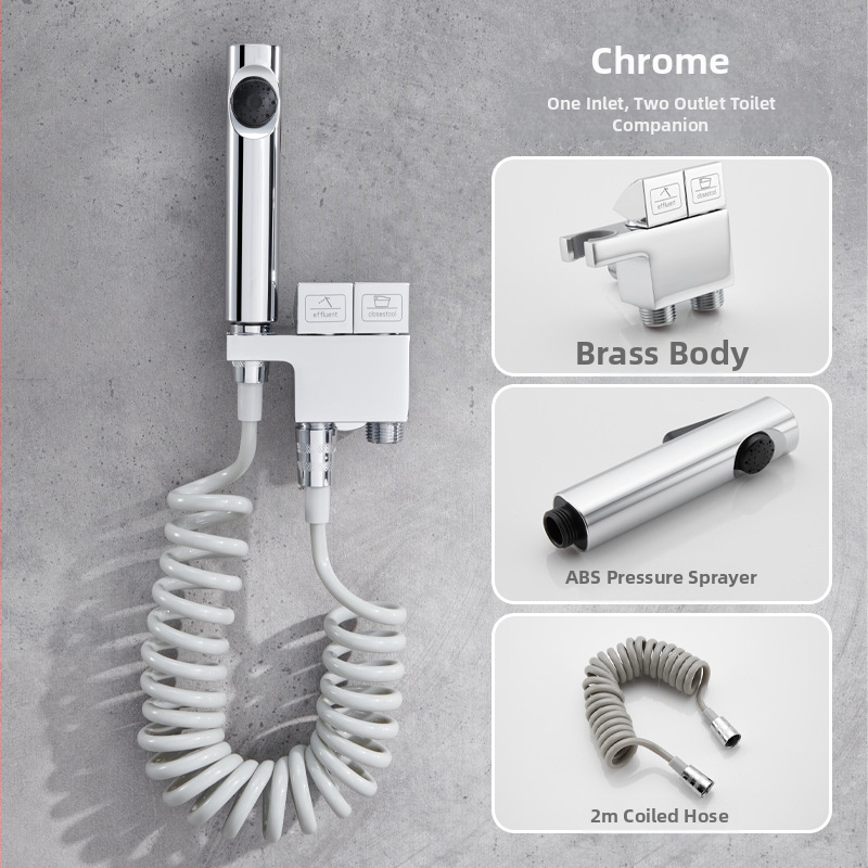 In-wall set pre bidet a WC z meďa — Piano Keys Toilet Mate, meďové telo, pracovný tlak 3–15 kg, vnútorná montáž