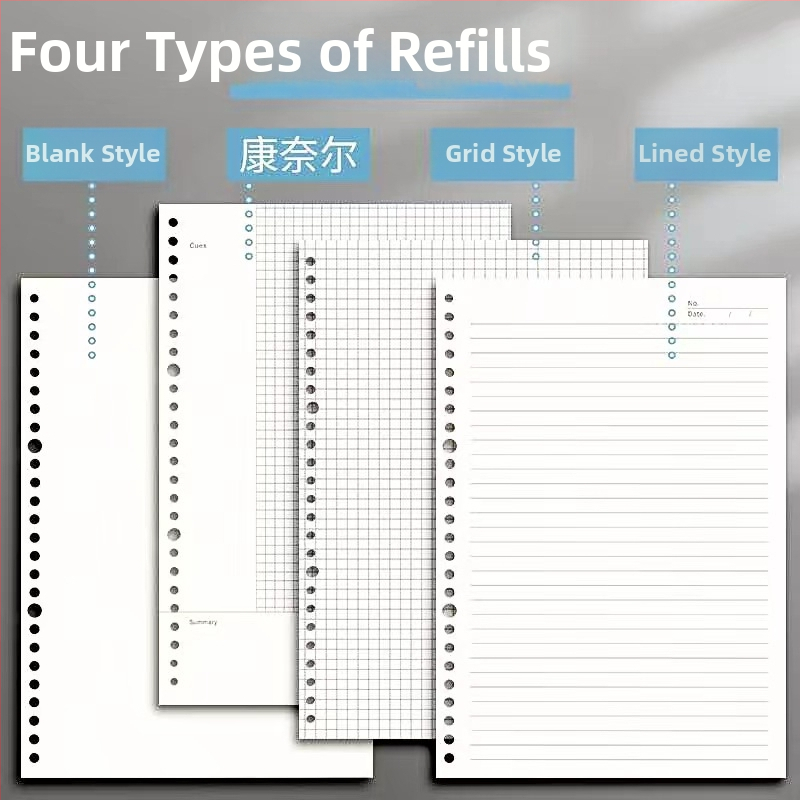 Učenički bilježnica s uklonjivim jezgrom (B5, 60 listova, 26/20 rupa)