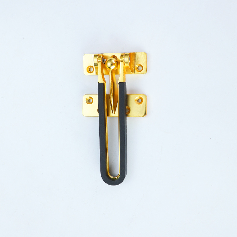 Lanac sigurnosnih vrata hotelske sobe od cinkove legure, model Rubber-coated anti-theft lock, površina: Wire drawing, prilagodljiva obrada