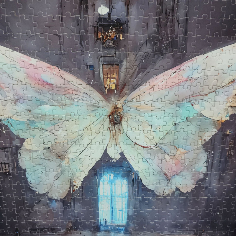 Drveni 1000-dijelna ravna slagalica brenda Slow Spell, za odrasle i djecu, s prilagođenim crtežima, DIY, uzrast 14+