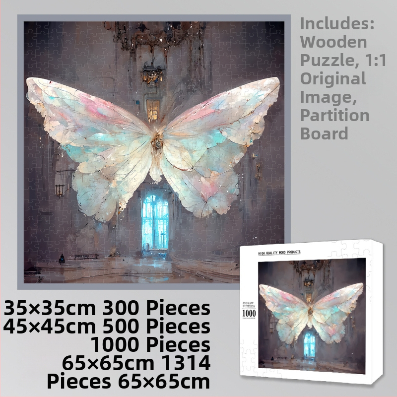 Drveni 1000-dijelna ravna slagalica brenda Slow Spell, za odrasle i djecu, s prilagođenim crtežima, DIY, uzrast 14+