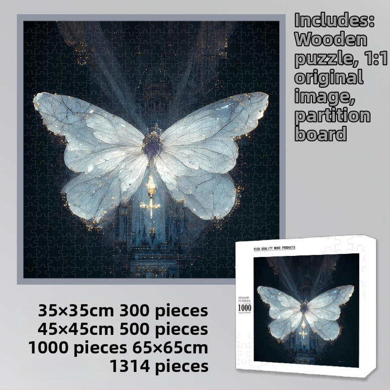 Drveni 1000-dijelna ravna slagalica brenda Slow Spell, za odrasle i djecu, s prilagođenim crtežima, DIY, uzrast 14+