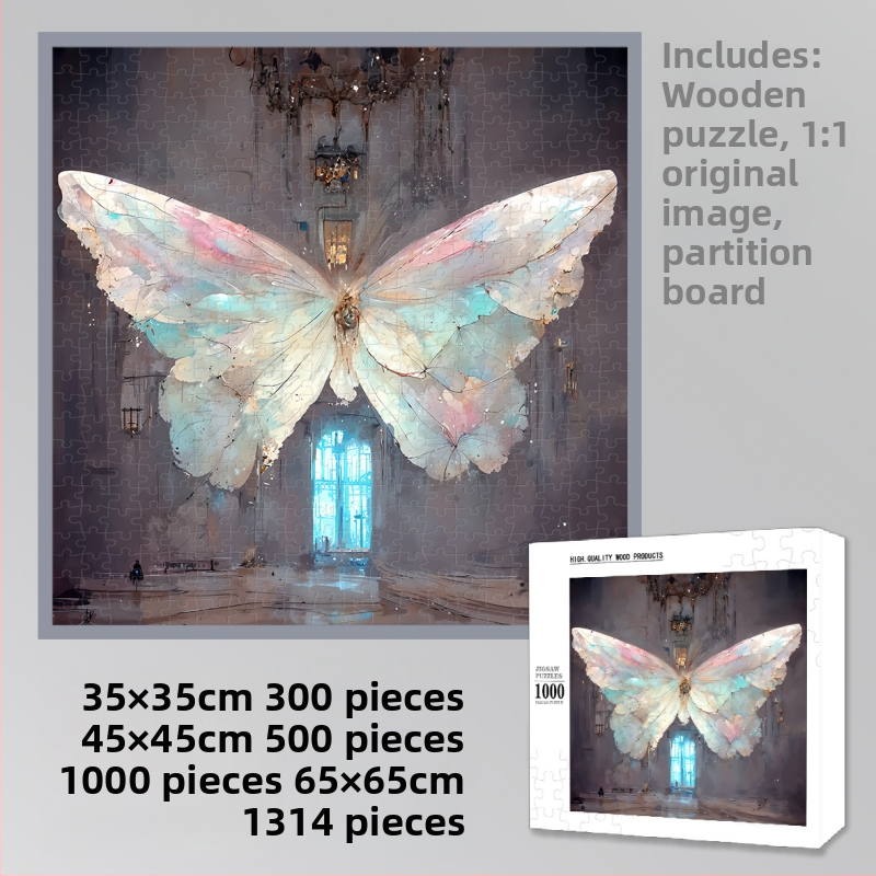 Drveni 1000-dijelna ravna slagalica brenda Slow Spell, za odrasle i djecu, s prilagođenim crtežima, DIY, uzrast 14+