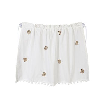 Κάλυμμα ηλιοπροστασίας αυτοκινήτου για πλαϊνό παράθυρο, βαμβακερό ύφασμα, κεντημένο σχέδιο αρκουδάκι, ρυθμιζόμενος τηλεσκοπικός σχεδιασμός