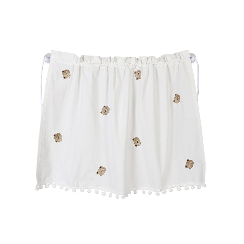 Κάλυμμα ηλιοπροστασίας αυτοκινήτου για πλαϊνό παράθυρο, βαμβακερό ύφασμα, κεντημένο σχέδιο αρκουδάκι, ρυθμιζόμενος τηλεσκοπικός σχεδιασμός