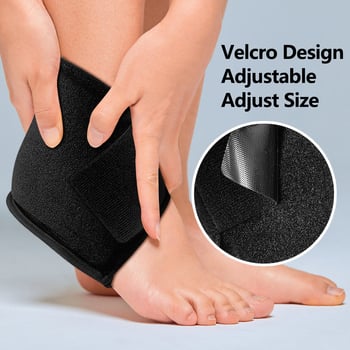 Глезен гел лед-подложка за горещо и студено лечение - полиестерна външна обвивка, гел-пълнеж, повторно използваема