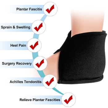 Глезен гел лед-подложка за горещо и студено лечение - полиестерна външна обвивка, гел-пълнеж, повторно използваема