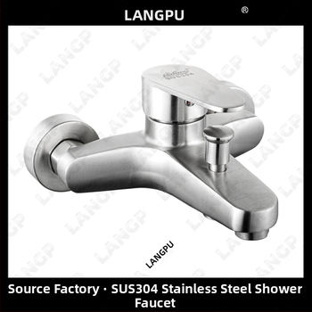 Rejtett falba épített háromkaros keverőcsap rozsdamentes acélból, kerámiás szeleppel, drótszerű felülettel