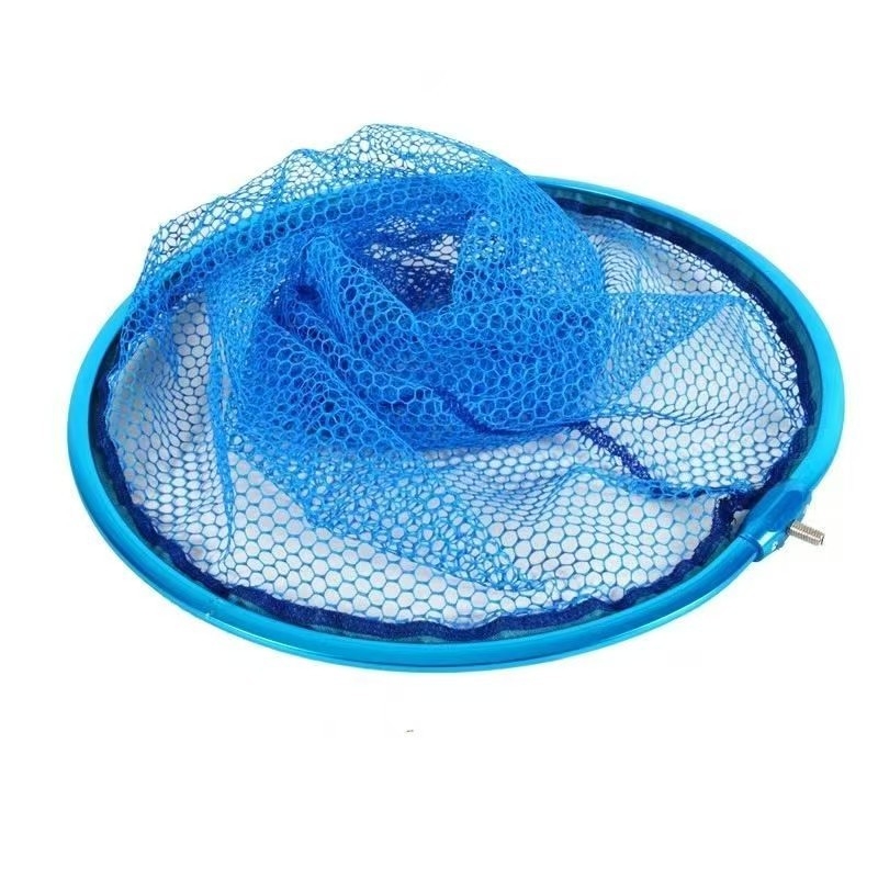 Cap de plasă pentru pescuit din aliaj de aluminiu cu acoperire din cauciuc, ultra-ușor, cap adânc pentru pești mari
