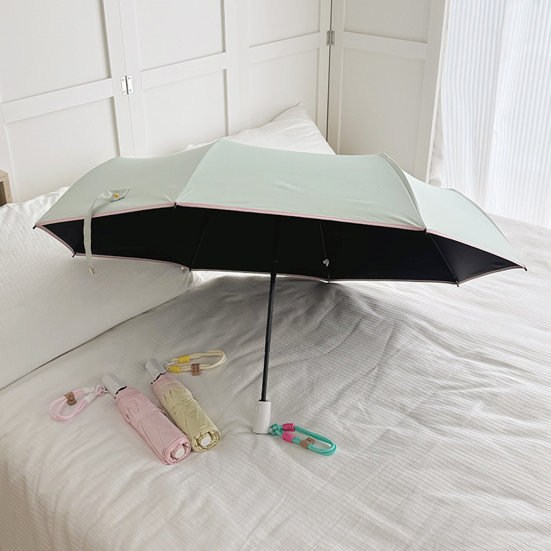 Her and His Love Automatska kišobran za kišu i sunce, s 8 željeznih rebara, 3-slojni dizajn, UV zaštita UPF50+, Impact Cloth materijal