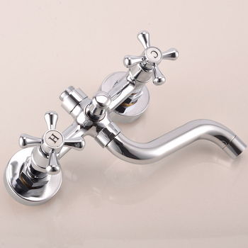 Ντουζ μίκτης με διπλό έλεγχο, σώμα από χαλκό, 0–80°C, βιδωτή εγκατάσταση, χαλκός πυρήνας