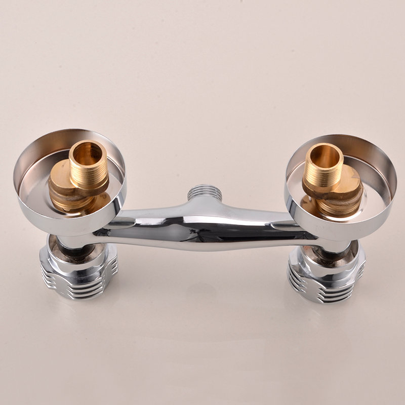 Ντουζ μίκτης με διπλό έλεγχο, σώμα από χαλκό, 0–80°C, βιδωτή εγκατάσταση, χαλκός πυρήνας