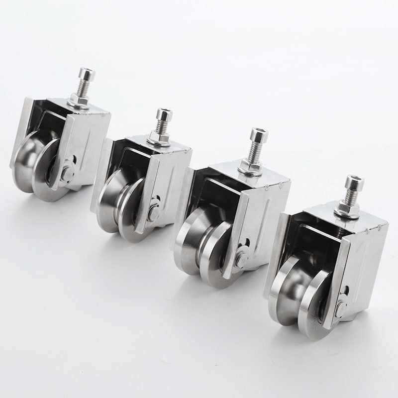 Shengyue Rozsdamentes acél állítható görgő tolóajtókhoz, automatizált rendszerekhez