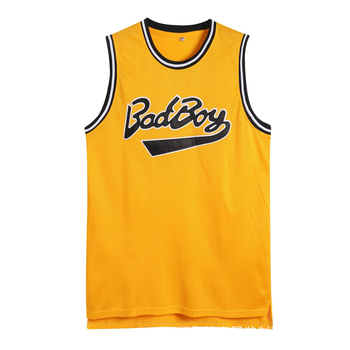Muški košarkaški dres No. 72 Badboy, vezeni motiv, retro filmska verzija, poliester tkanina, pogodan za sve godišnje doba